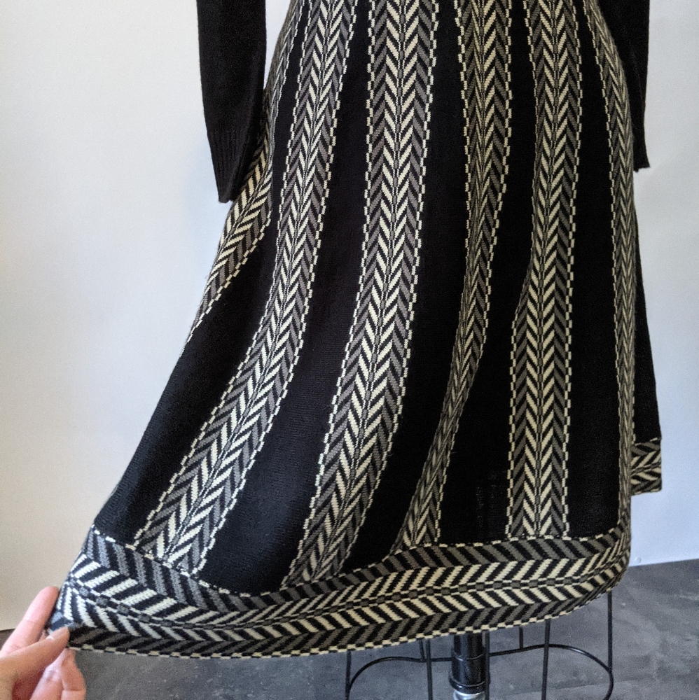 Jessica Howard Knit Turtleneck Sweater Dress Black - Picture 4 of 6